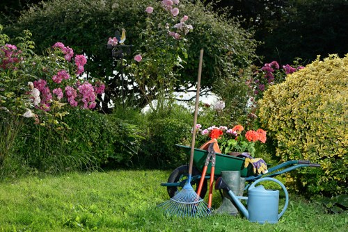 Professional landscaper working in Woolwich