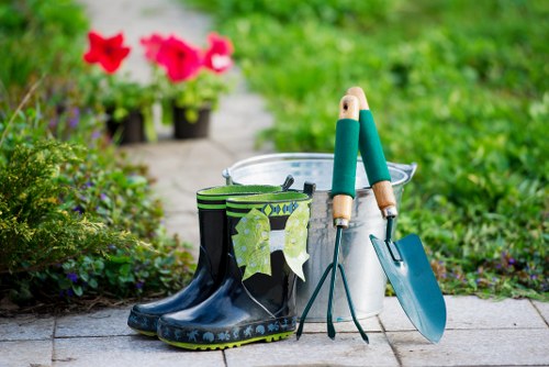 Lush green lawn maintained by landscapers in Woolwich